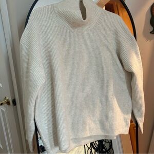 Uniqlo Cream Turtleneck Sweater